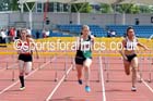 Womens  under-20s 110 metres hurdles, Northern Senior and Under-20s Track and Field Champs., Manchester. Photo: David T. Hewitson/Sports for All Pics